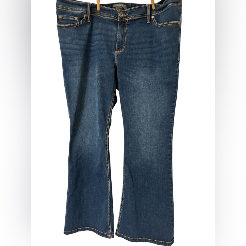 Torrid Jeans Womens 20S Luxe Slim Boot Cut Stretch Blue Denim Ladies Casual